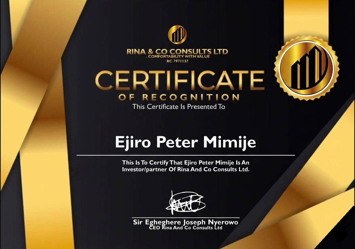 Investment Certificate