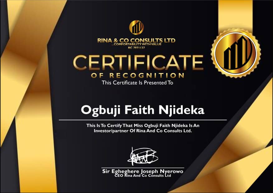 Investment Certificate