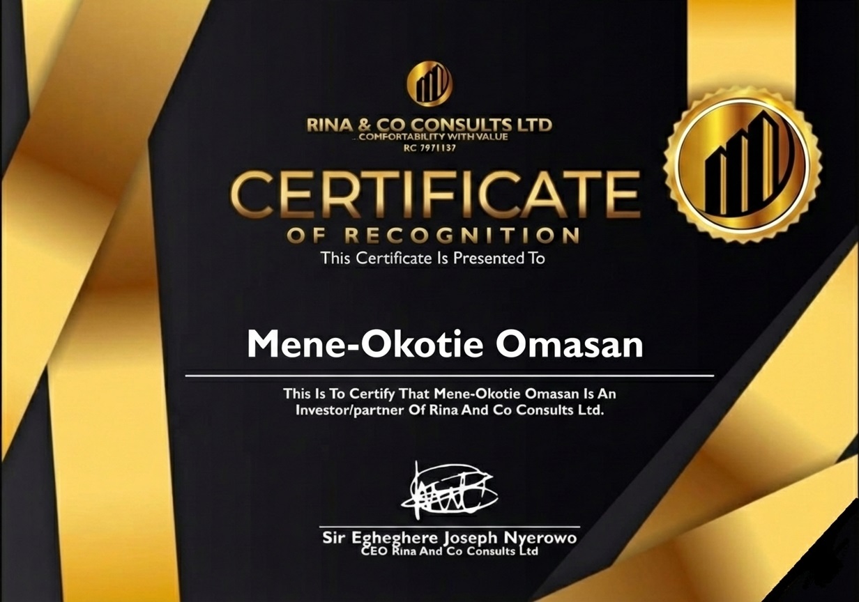 Investment Certificate